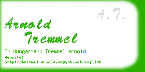 arnold tremmel business card